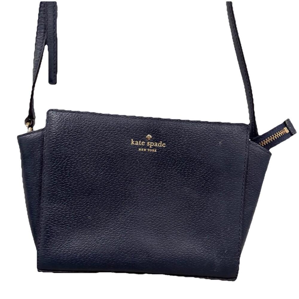 KATE SPADE Grand Street Hayden Crossbody Bag Deep Cornflower Leather‎ Handbag
